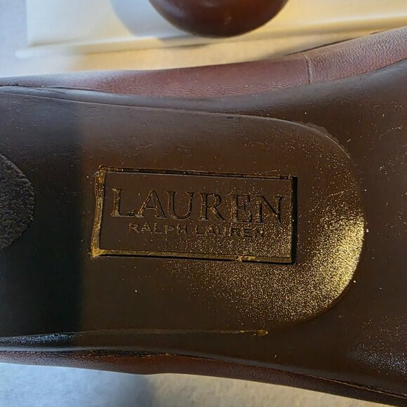 Lauren Brown Loafers Flats - Picture 3 of 9